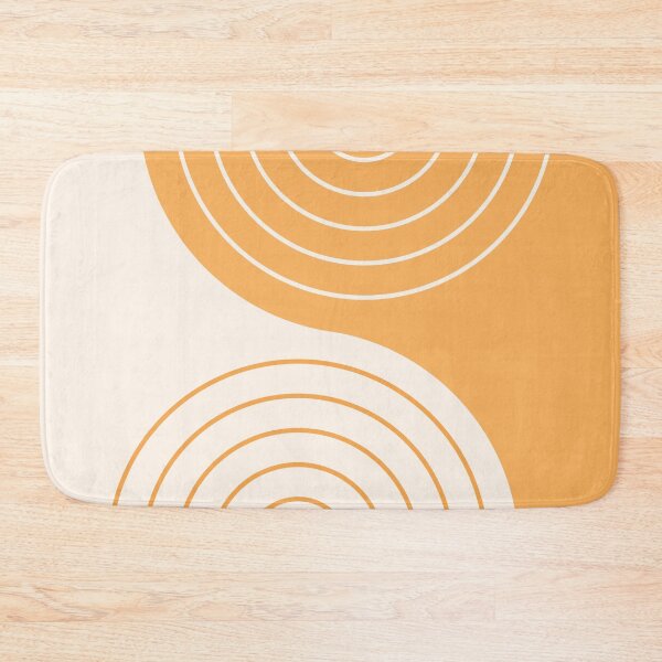 Item preview, Geometric Lines Rainbow Abstract 4 in Gold Beige designed and sold by nineFlorals.