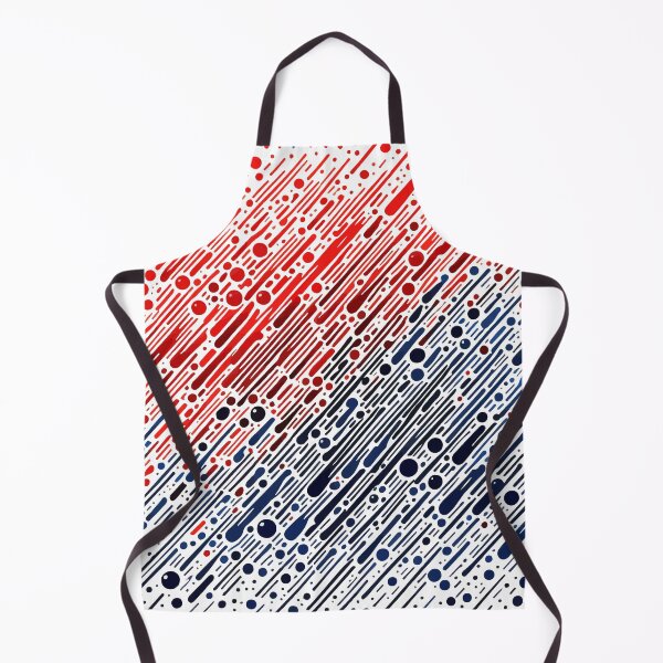 Item preview, Abstract Art Red and Blue Rain Drop Pattern designed and sold by TomFrontierArt.