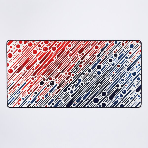 Item preview, Abstract Art Red and Blue Rain Drop Pattern designed and sold by TomFrontierArt.