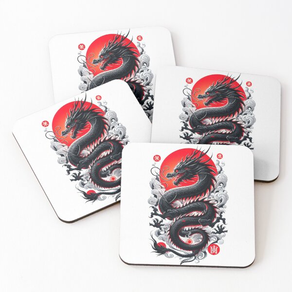 Item preview, JAPANESE DRAGON WITH RISING SUN designed and sold by PITARCHART.