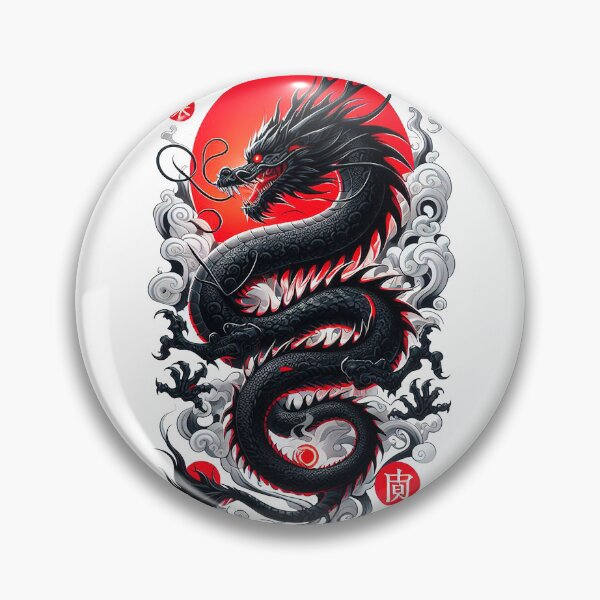 Item preview, JAPANESE DRAGON WITH RISING SUN designed and sold by PITARCHART.