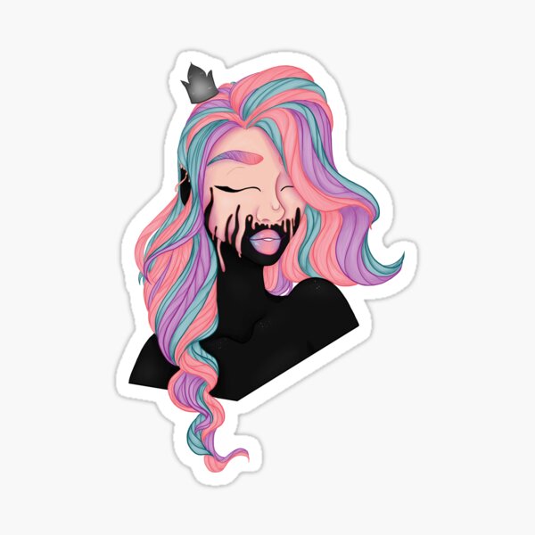melting coton candy Sticker