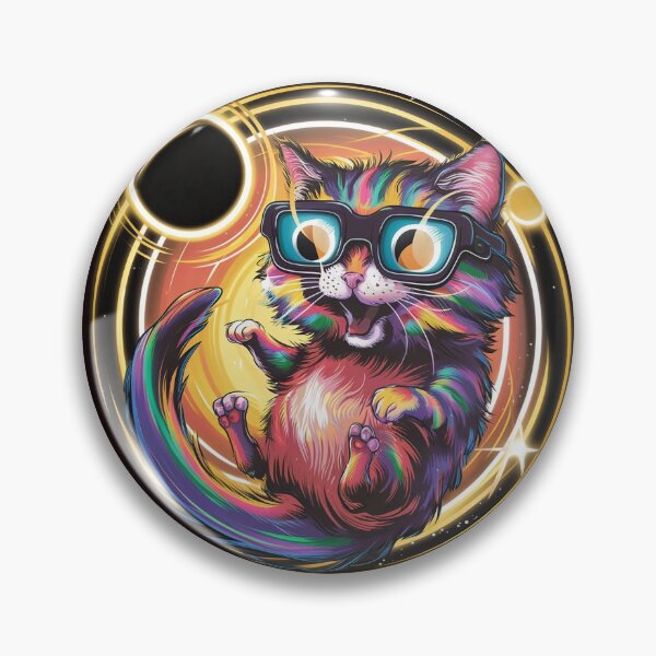 Item preview, Solar Eclipse 2024 Cat Wearing Solar Eclipse designed and sold by Creativedsigna.