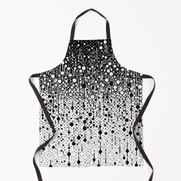 Item preview, Abstract Art Black And White Rain Drop Pattern designed and sold by TomFrontierArt.