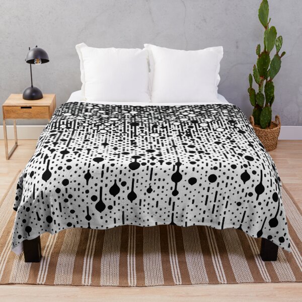 Item preview, Abstract Art Black And White Rain Drop Pattern designed and sold by TomFrontierArt.