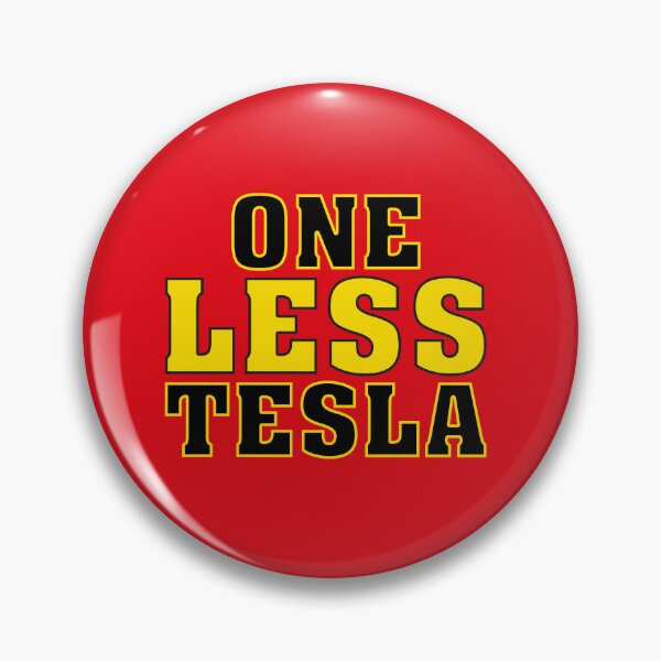 Item preview, Tesla Bumper - One Less Tesla - Sticker designed and sold by HdotO.