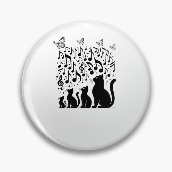 Item preview, Whimsical Nighttime Cats in Musical Harmony designed and sold by BlueGoldArt.