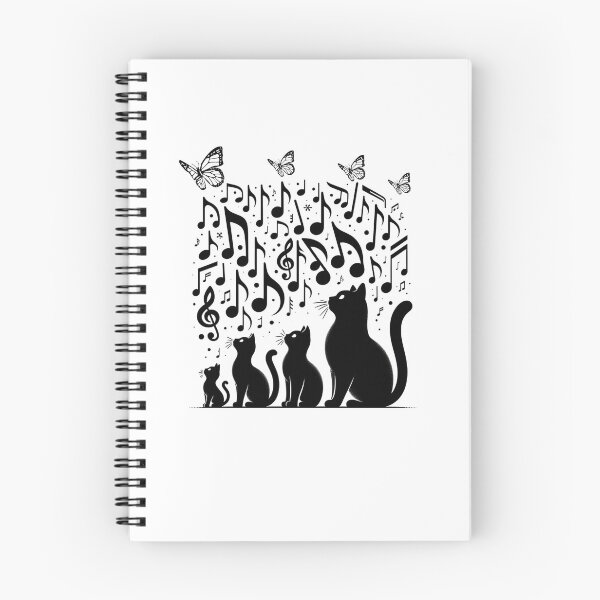 Item preview, Whimsical Nighttime Cats in Musical Harmony designed and sold by BlueGoldArt.