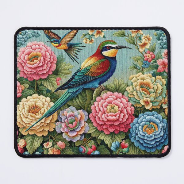 Item preview, Rainbow Birds in Flower Garden designed and sold by Illuministique.