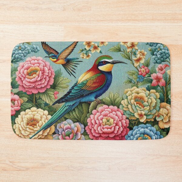 Item preview, Rainbow Birds in Flower Garden designed and sold by Illuministique.