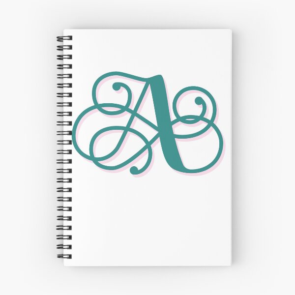 Item preview, M - Letter Monogram - Transparent Background, Teal, Blush, White designed and sold by LTRSetc.