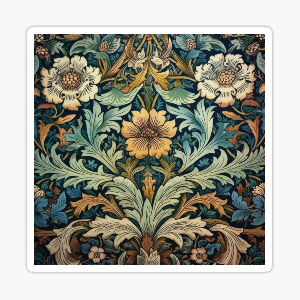 Item preview, William Morris "Morrisian Botanical Flourish" designed and sold by ArtHouseNiklas.
