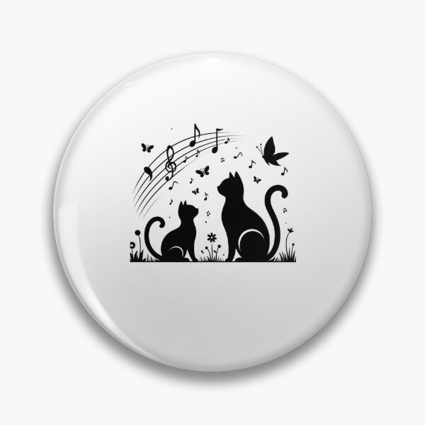 Item preview, Whimsical Nighttime Cats in Musical Harmony Butterfly designed and sold by BlueGoldArt.