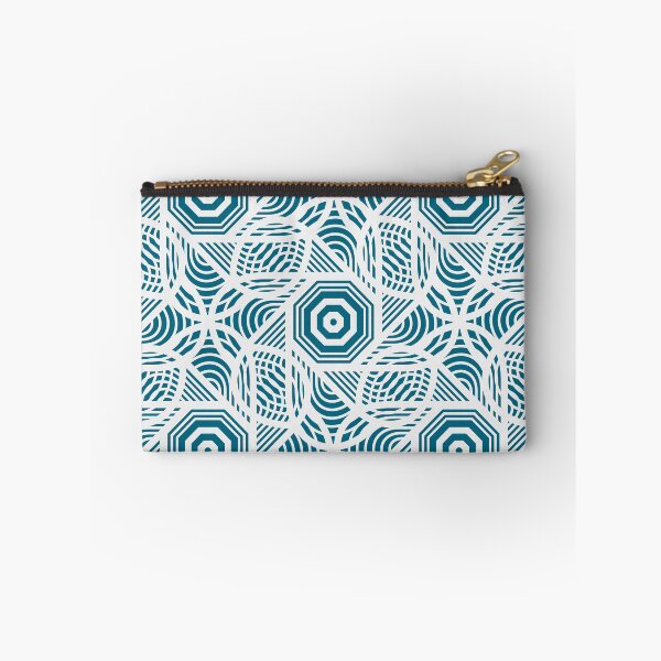 Item preview, Nautical Hex Pattern: Sophisticated Navy Botanical Print designed and sold by Nimira.