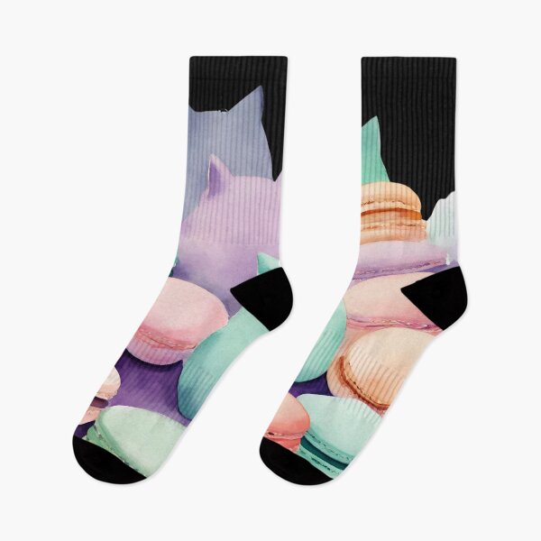 Item preview, cats stealing macarons designed and sold by VickyJo111.