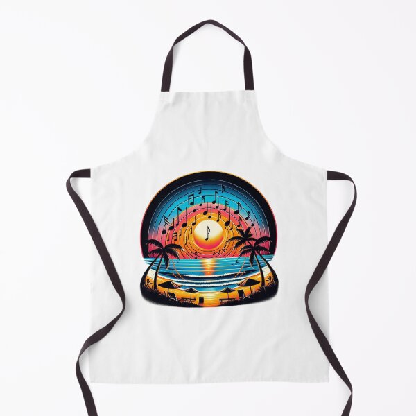 Item preview, VINILO TROPICAL SUNSET MUSIC PARADISE - DISEÑO DE PLAYA Y NOTAS designed and sold by BlueGoldArt.