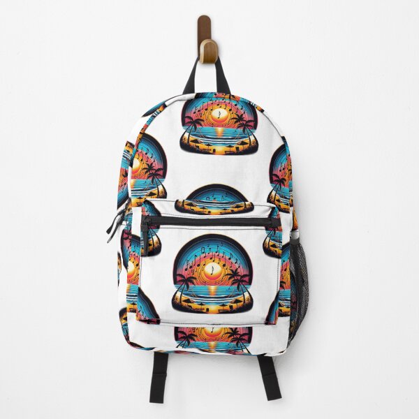 Item preview, VINILO TROPICAL SUNSET MUSIC PARADISE - DISEÑO DE PLAYA Y NOTAS designed and sold by BlueGoldArt.