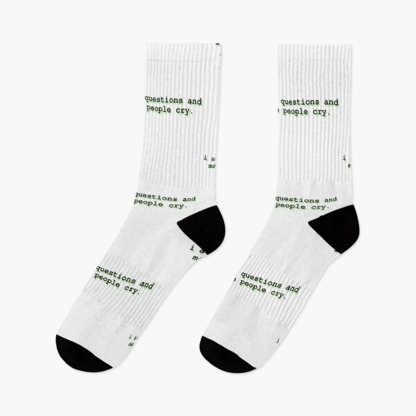Item preview, i ask questions and make people cry designed and sold by Therapy by Sen.
