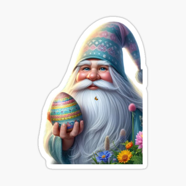 Item preview,  cute gnome with Easter egg designed and sold by Expressions-Sel.