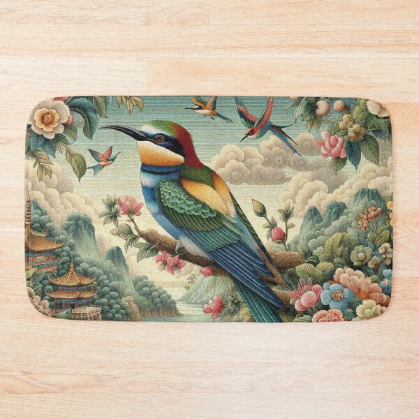 Item preview, Rainbow Birds in River Valley designed and sold by Illuministique.