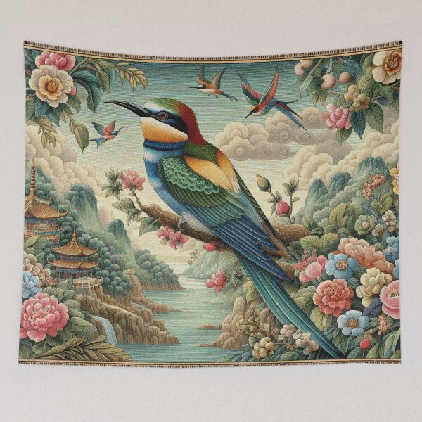 Item preview, Rainbow Birds in River Valley designed and sold by Illuministique.