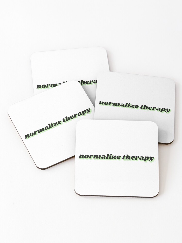 Thumbnail 1 of 5, Coasters (Set of 4), normalize therapy designed and sold by therapybysen.
