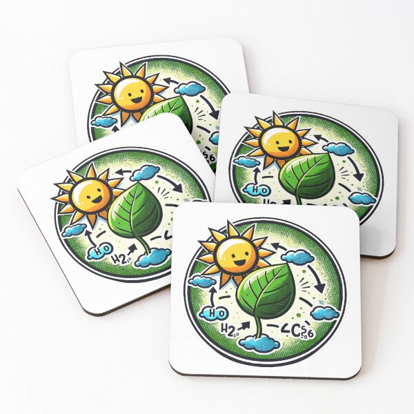 Item preview, Sunshine & Photosynthesis - Circular Comic Sticker designed and sold by Molecularmerch.