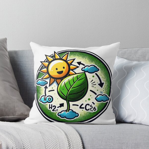 Item preview, Sunshine & Photosynthesis - Circular Comic Sticker designed and sold by Molecularmerch.