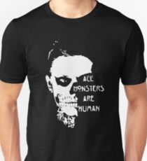 Camiseta unisex aterrador cráneo