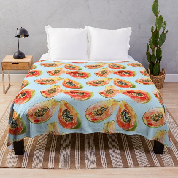 Item preview, watercolor papaya pattern designed and sold by YuliaHulia.