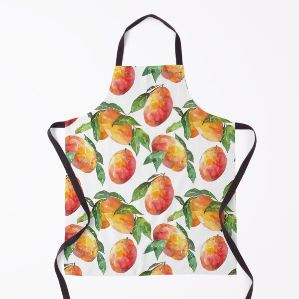 Item preview, watercolor mango pattern designed and sold by YuliaHulia.