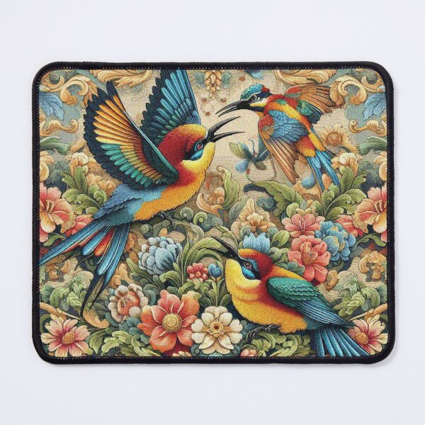 Item preview, Rainbow Birds Playing in Flower Garden designed and sold by Illuministique.