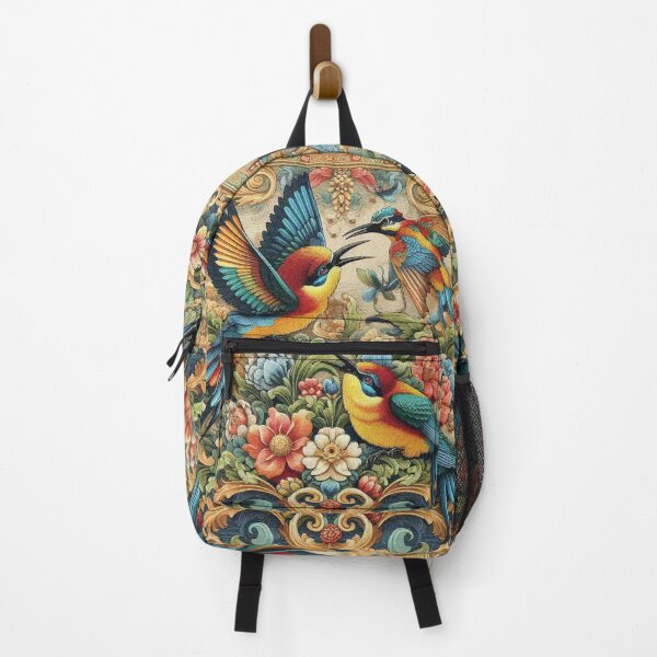 Item preview, Rainbow Birds Playing in Flower Garden designed and sold by Illuministique.