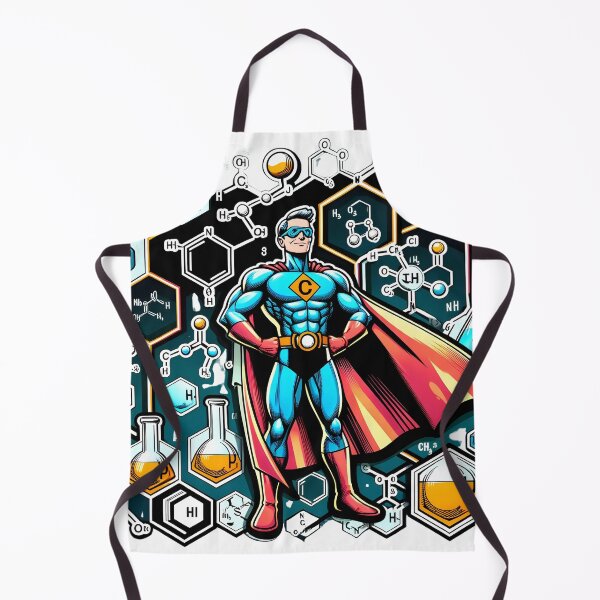 Item preview, Organic Chemistry Hero - The Organic Avenger Sticker designed and sold by Molecularmerch.
