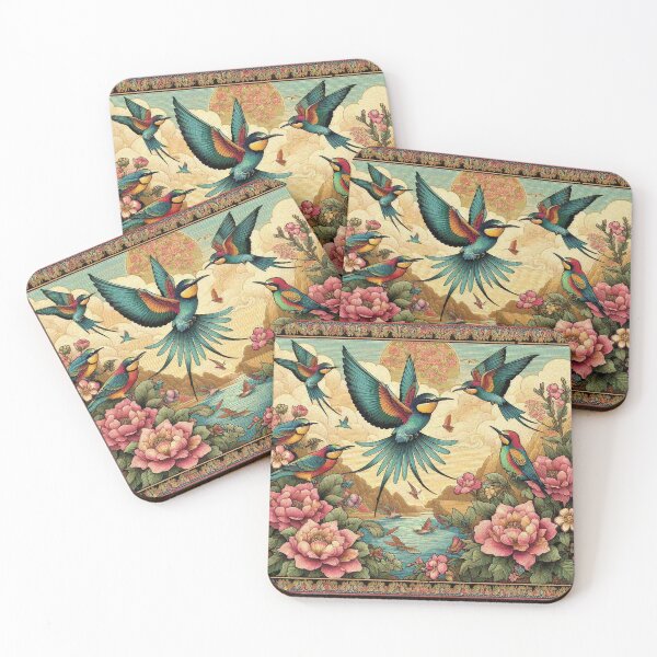Item preview, Rainbow Birds Bathing in In Lake designed and sold by Illuministique.