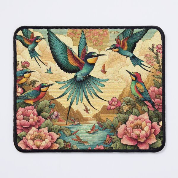 Item preview, Rainbow Birds Bathing in In Lake designed and sold by Illuministique.