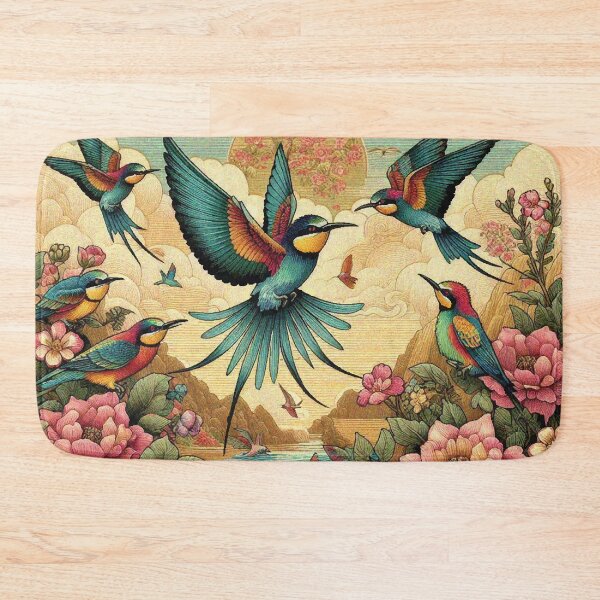 Item preview, Rainbow Birds Bathing in In Lake designed and sold by Illuministique.