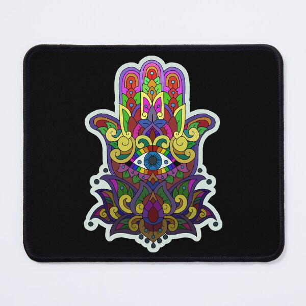 Artikelvorschau, Regenbogen-Hamsa entworfen und verkauft von Chaos Bound Designs.