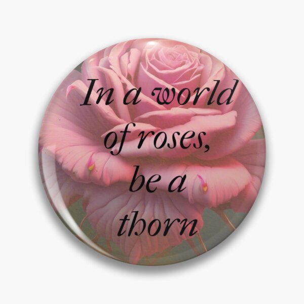 Item preview, In a World of Roses, Be a Thorn. designed and sold by PulpedArt.