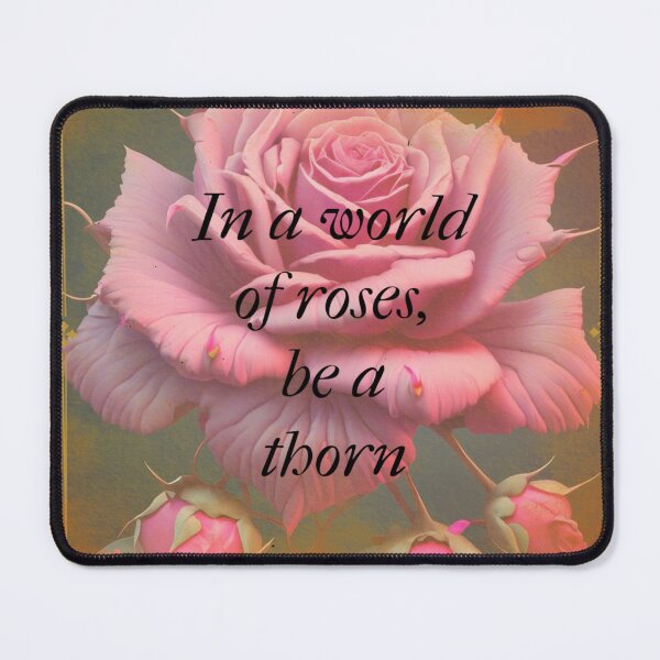 Item preview, In a World of Roses, Be a Thorn. designed and sold by PulpedArt.