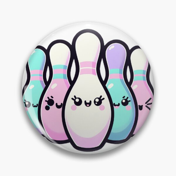 Item preview, Kawaii Bowling Pins and Stars  designed and sold by LunarFern.