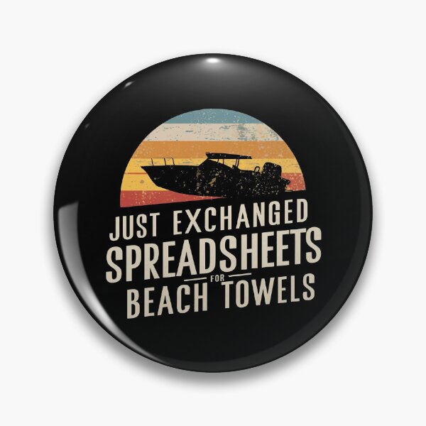 Aperçu de l'œuvre Je viens d'échanger des feuilles de calcul contre des serviettes de plage. Comptable à la retraite créée et vendue par DomTeesHaven.