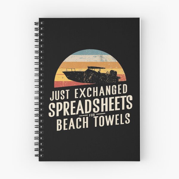 Aperçu de l'œuvre Je viens d'échanger des feuilles de calcul contre des serviettes de plage. Comptable à la retraite créée et vendue par DomTeesHaven.