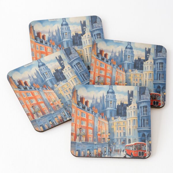 Item preview,  VintageLondon town centre in England painting after Raoul Dufy designed and sold by Vintage Designs +.