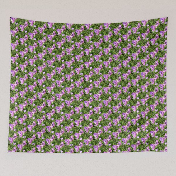 Item preview, Honey Bees Feeding On  Pink Anemone  designed and sold by taiche.