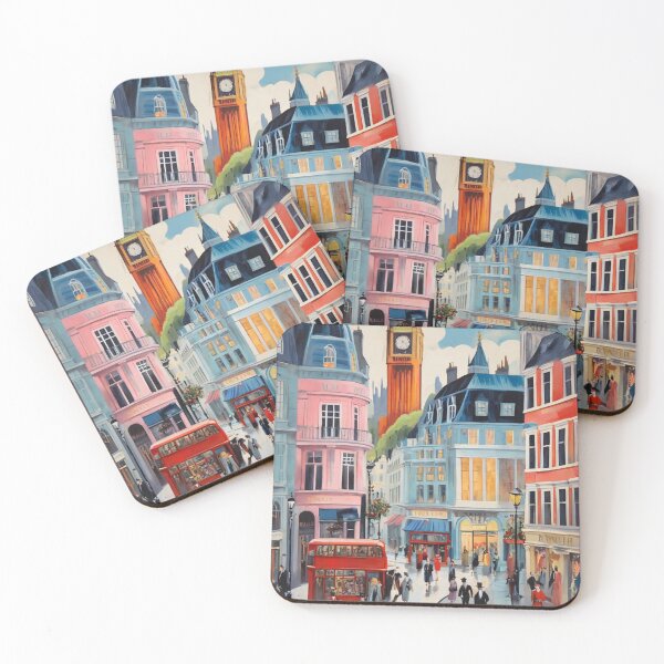 Item preview, Vintage London town centre in England painting after Raoul Dufy designed and sold by Vintage Designs +.