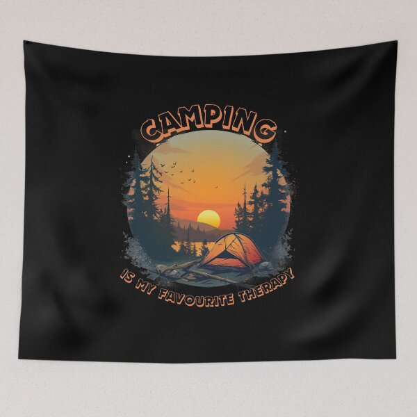 Item preview, Camping Time is My Favourite Therapy designed and sold by elnexshop.