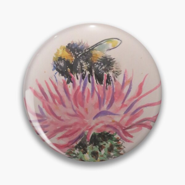 Item preview, Bee on a pink flower designed and sold by LittleLiz.