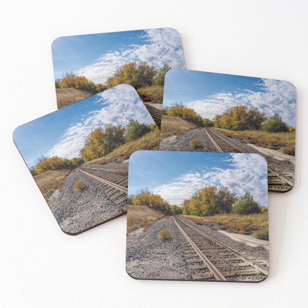 Item preview, Sunrays Over Nebraska Railroad Tracks designed and sold by mljdwhite.