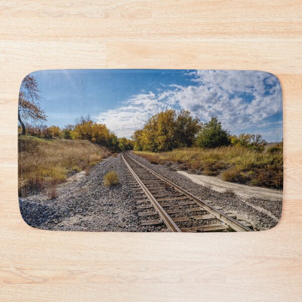Item preview, Sunrays Over Nebraska Railroad Tracks designed and sold by mljdwhite.